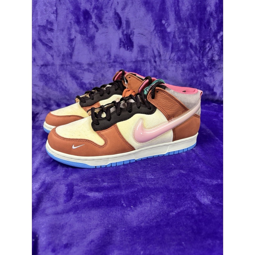 🧋 Social Status x Nike Dunk Mid Chocolate Milk - Size 10 - Picture 3 of 9